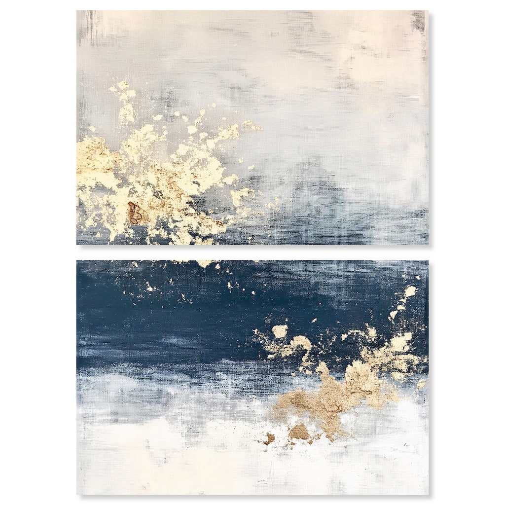 Inner Cosmos I Canvas Set of 2 by Art Remedy, Gallery Wrapped