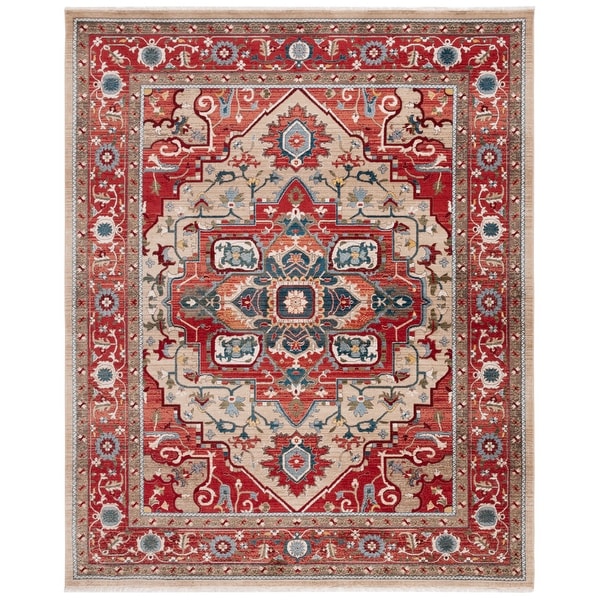 Lauren Ralph Lauren Quentin Traditional Medallion Fringe Rug - Bed