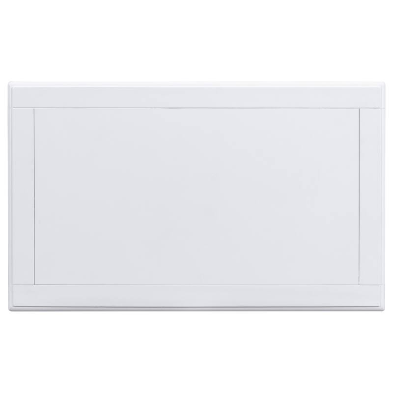 U_STYLE 28'' Painted 3-Drawer Nightstand - Smooth Rails + Rubber Legs, Minimalist Bedside/Sofa Side Table