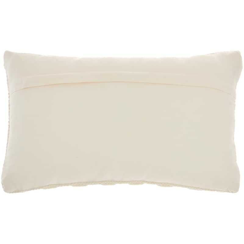 Mina Victory Life Styles Woven Lines And Dots Textured Throw Pillow