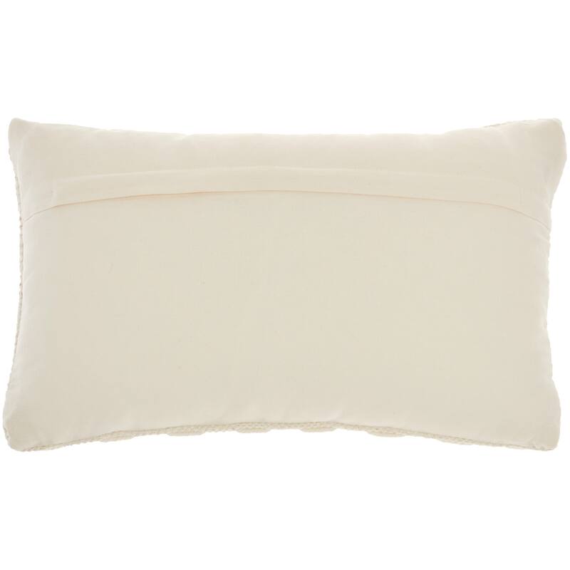 Mina Victory Life Styles Woven Lines And Dots Textured Throw Pillow