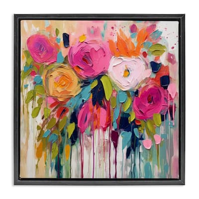 Stupell Urban Paint Bouquet Framed Floater Canvas Wall Art Design By Irena Orlov