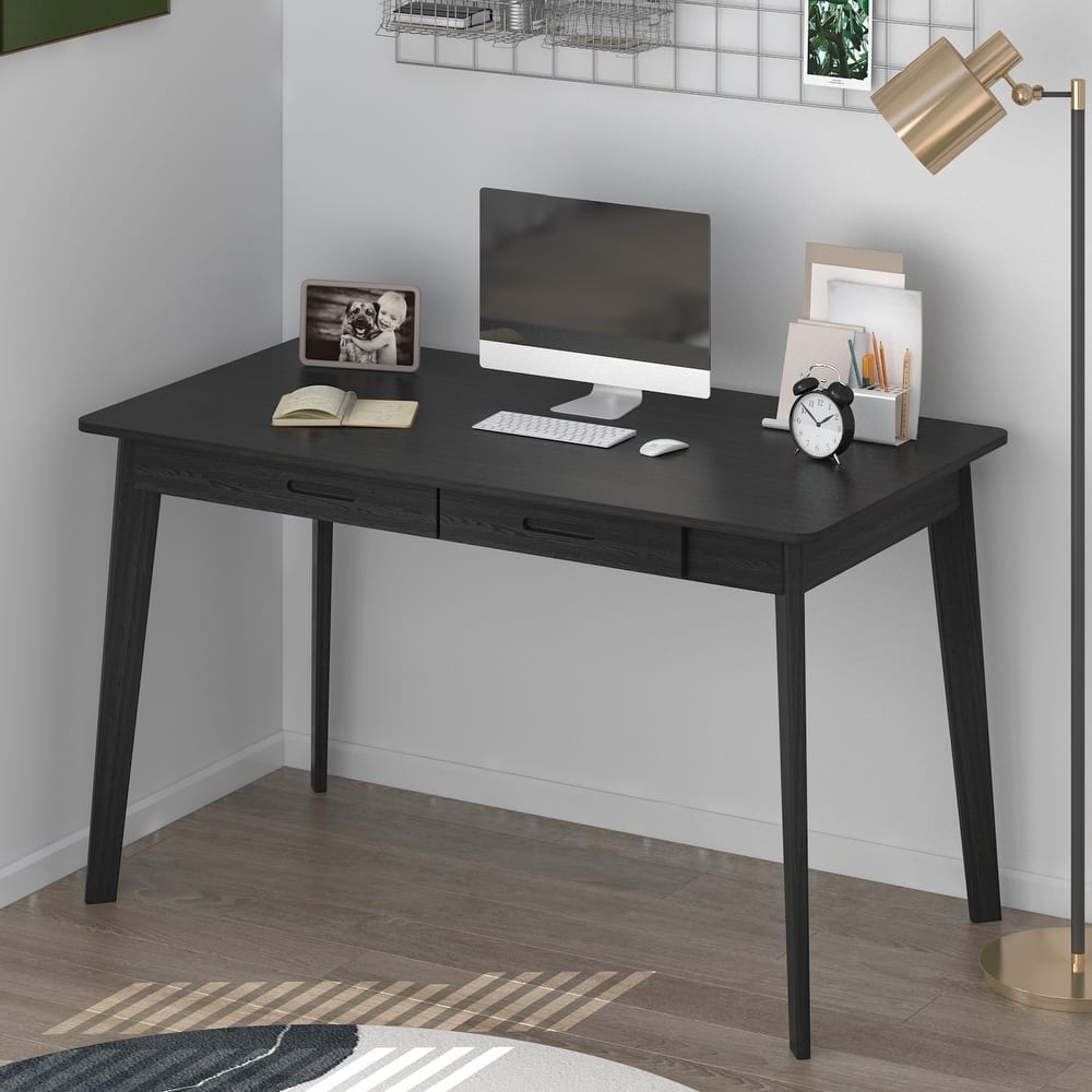 47.2"W Wood Desk Writing Desk Computer Desk