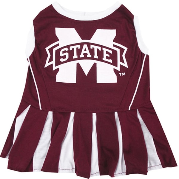 NCAA Kansas Jayhawks Dog Cheerleader Outfit Pet Supplies Small