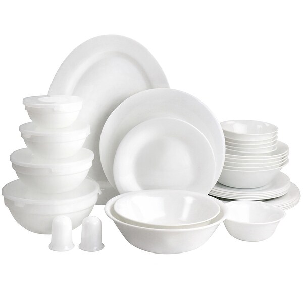 Tempered glass cheap dinnerware sets