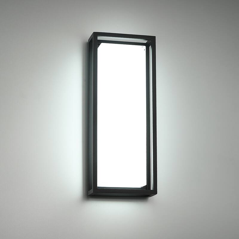 Framed 8in LED Indoor or Outdoor Wall Light 3000K