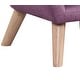 preview thumbnail 5 of 9, 19.5"W Linen Kids Chair with Button Tufted Back and Wooden Legs, for Child's Playroom, Bedroom, Living room