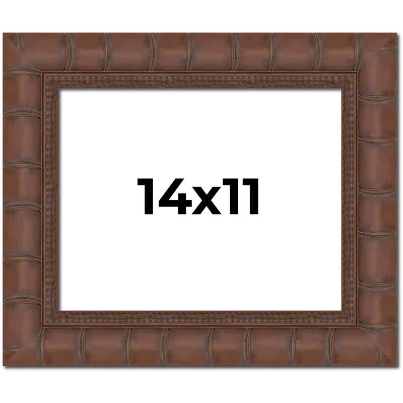14x11 Frame Pewter Solid Wood Picture Frame Width 1.625 Inches | Interior Frame Depth 0.6875 Inches