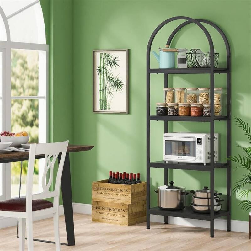 Industrial 4-Shelf Bookcase