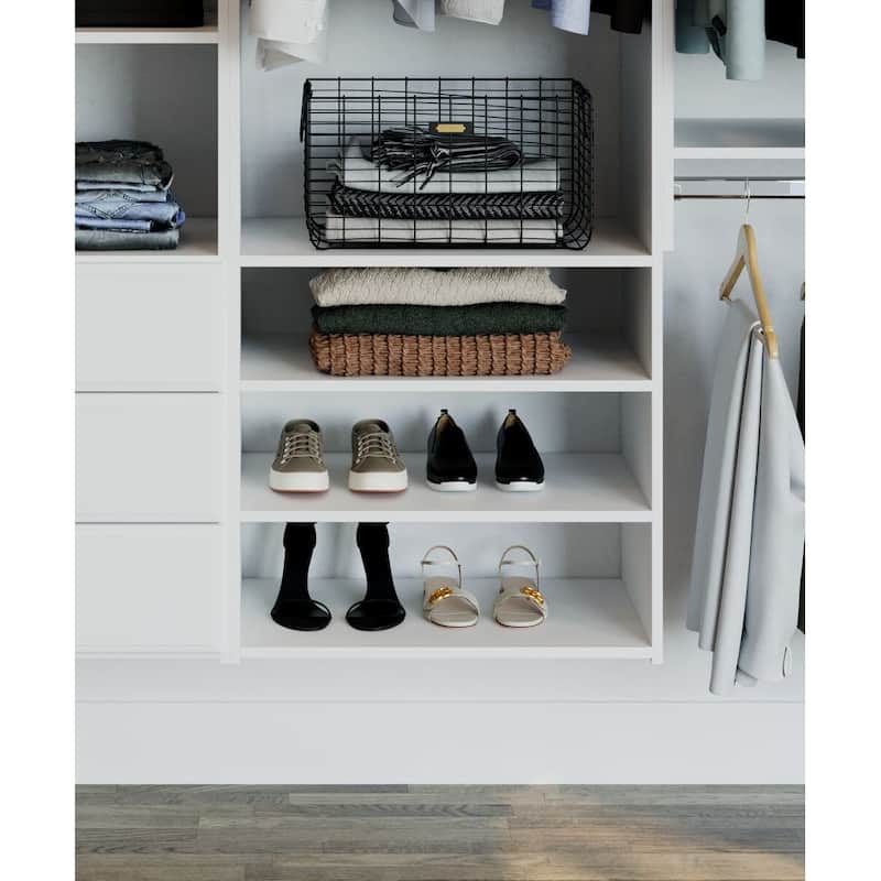 Easy Track Select Laminate Closet Tower Kit