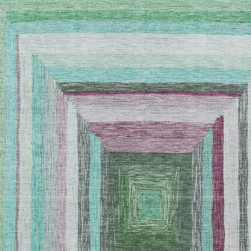 HomeRoots Geometric Transitional Rectangle Outdoor Rug