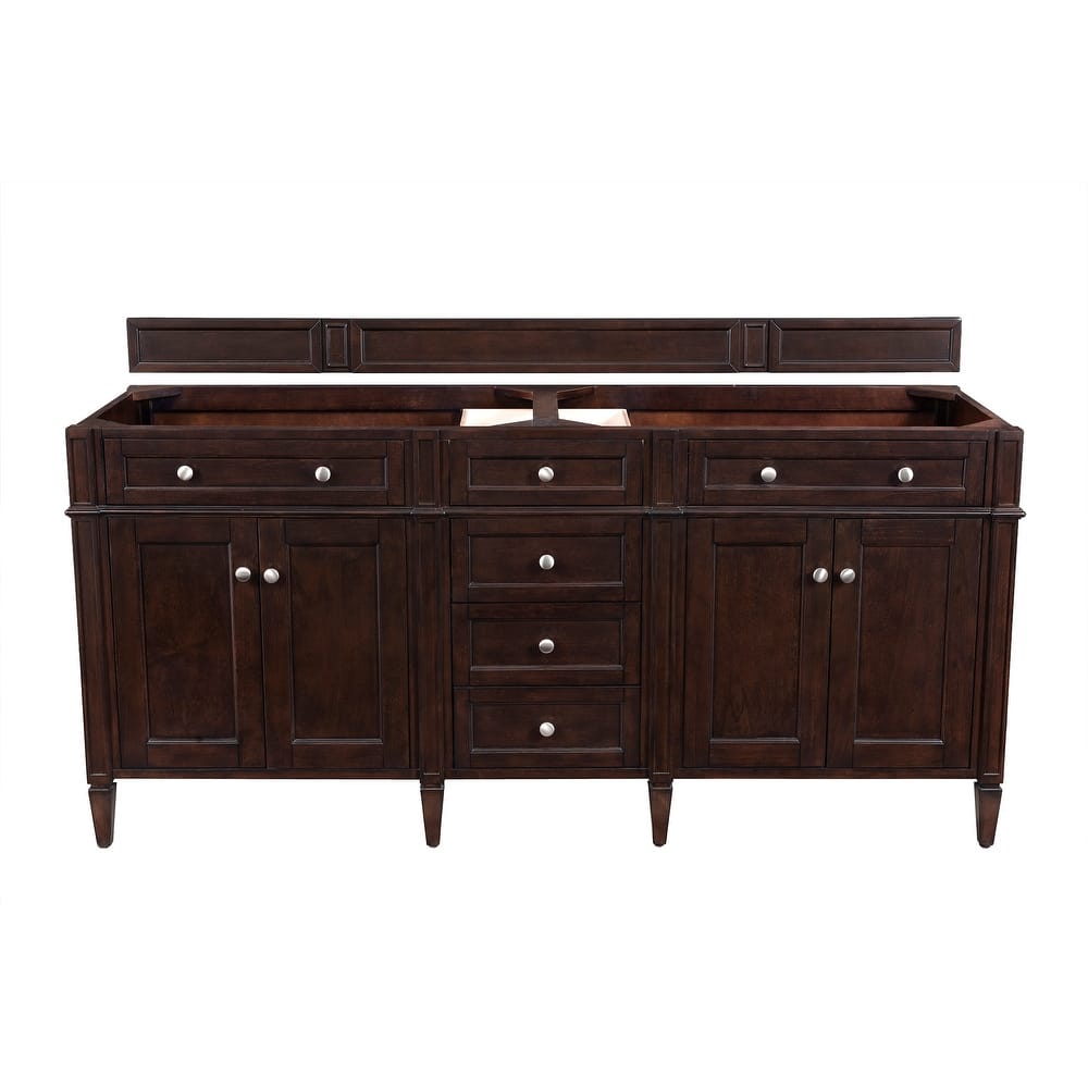 James Martin Vanities Brittany 72" Double Vanity, Burnished Mahogany