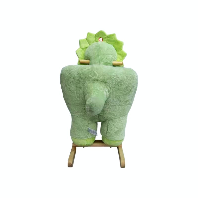 Kids Ride-On Rocking Horse Toy with Lullaby Song, Rocking Toy with Hand Puppets & Safety Belt