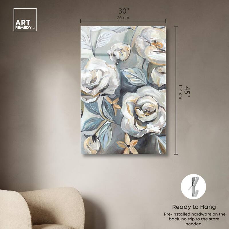 Grey Delight Acrylic by Art Remedy, Ready to Hang