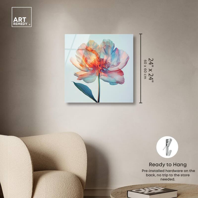 Peony Phases Acrylic by Art Remedy, Ready to Hang
