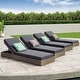 preview thumbnail 3 of 67, Christopher Knight Home - Ian Set of 4 Outdoor Chaise Lounge, Acacia Wood Adjustable Reclining & Water-Resistant Cushion Dark Grey+Gray Finish