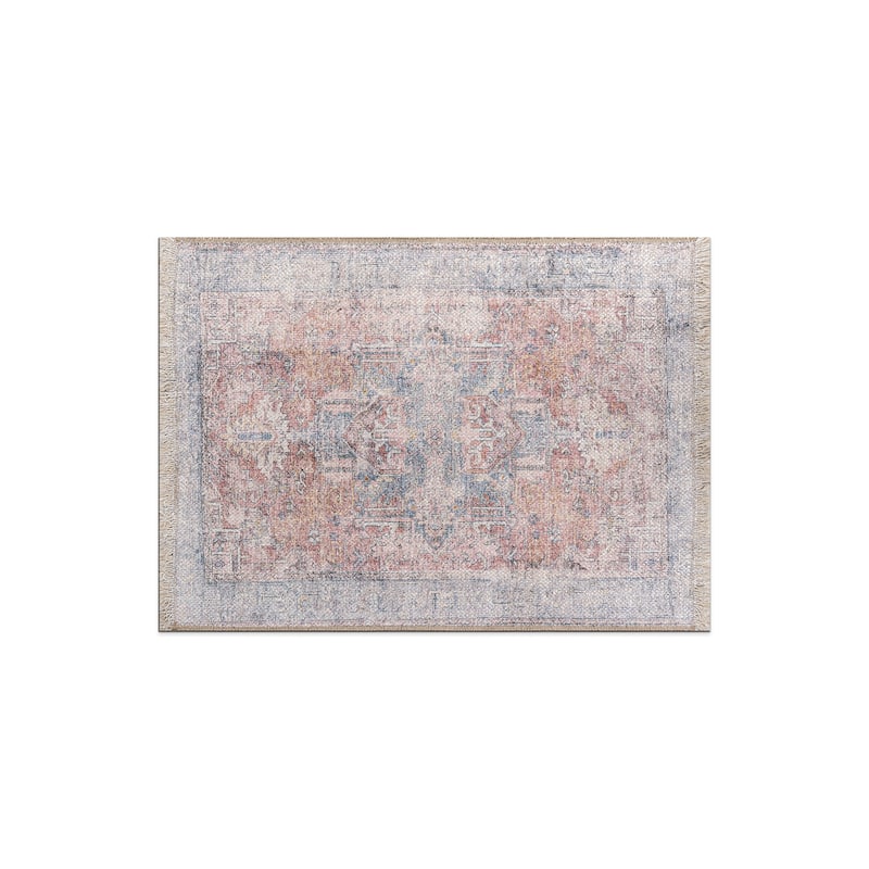 World Rug Gallery Vintage Transitional Boho Machine Washable Area Rug