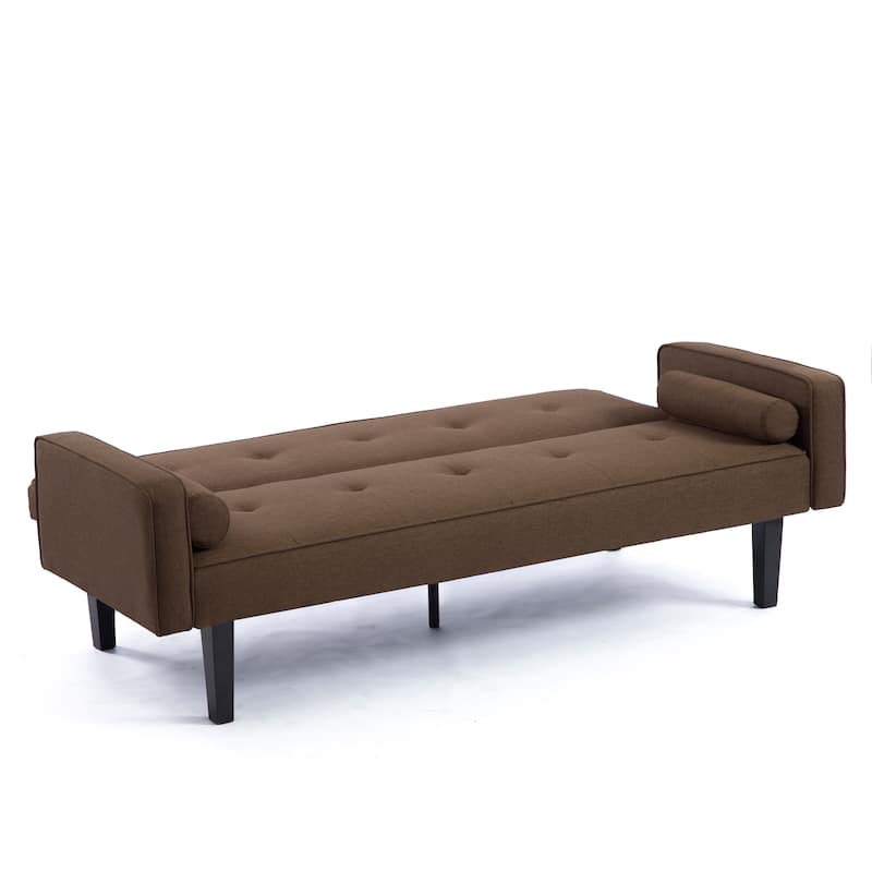 Futon Sofa Bed Convertible Couch Bed with Armrests