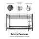 preview thumbnail 17 of 17, Avenue Greene Eliza Small Space Twin over Twin Metal Bunk Bed