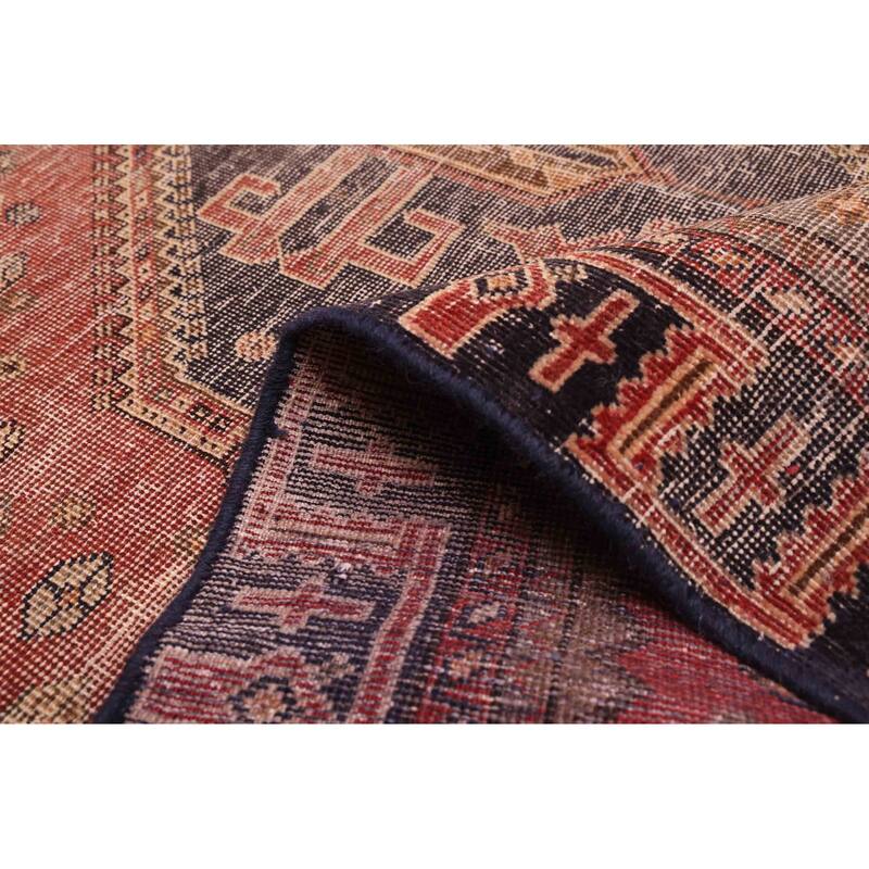 ECARPETGALLERY Hand-knotted Antalya Vintage Red Wool Rug - 4'9 x 7'10