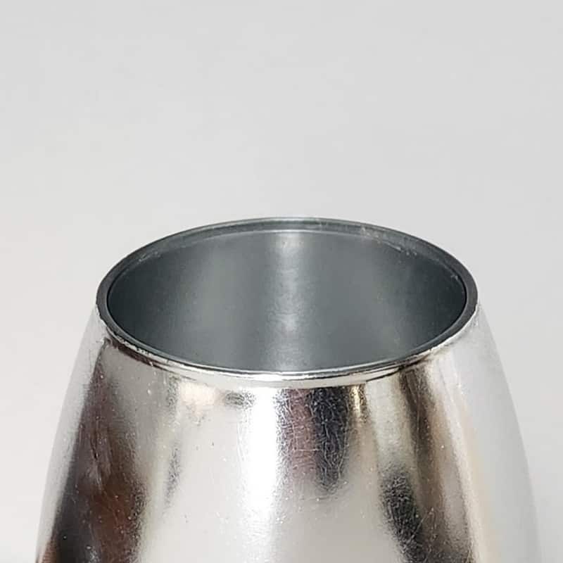 GILT 7" Glass Oval Vase