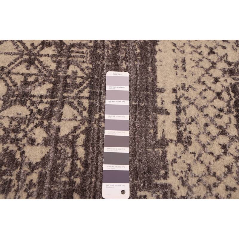 ECARPETGALLERY Hand Loomed Elysian Dark Grey Rug - 8'0 x 9'9