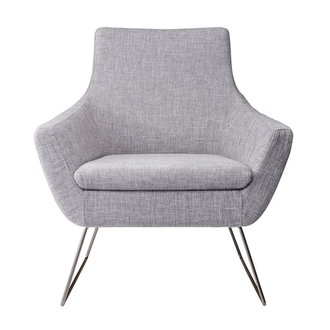 Adesso Kendrick Soft Textured Grey Arm Chair