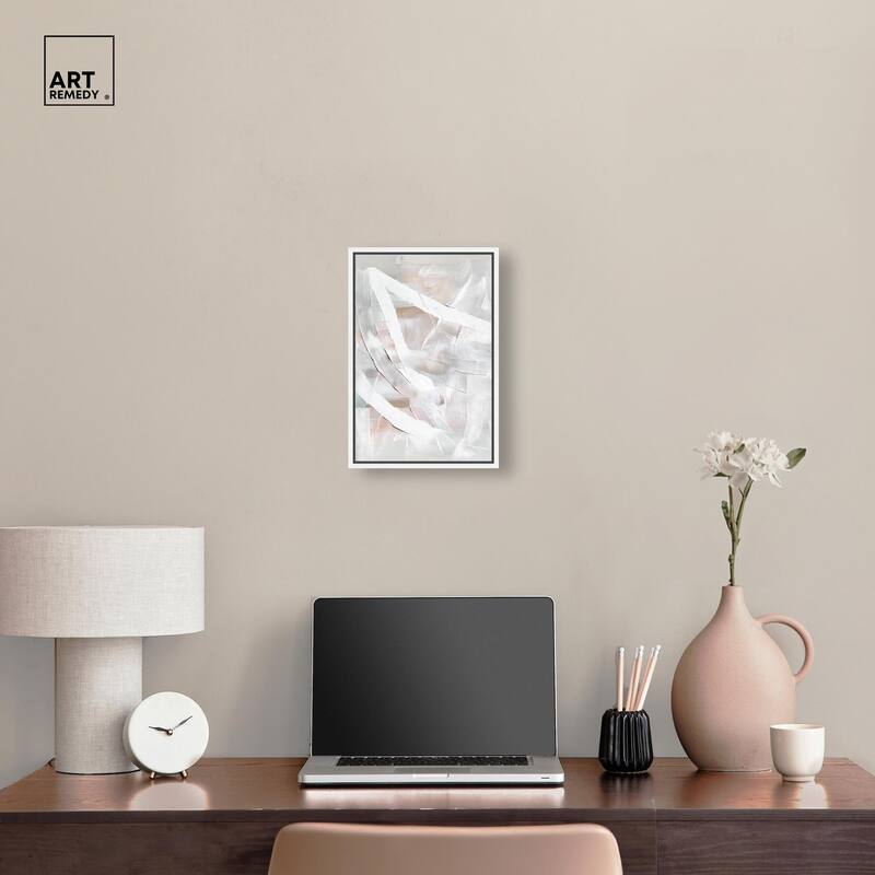 Thick White Texture I Canvas by Art Remedy