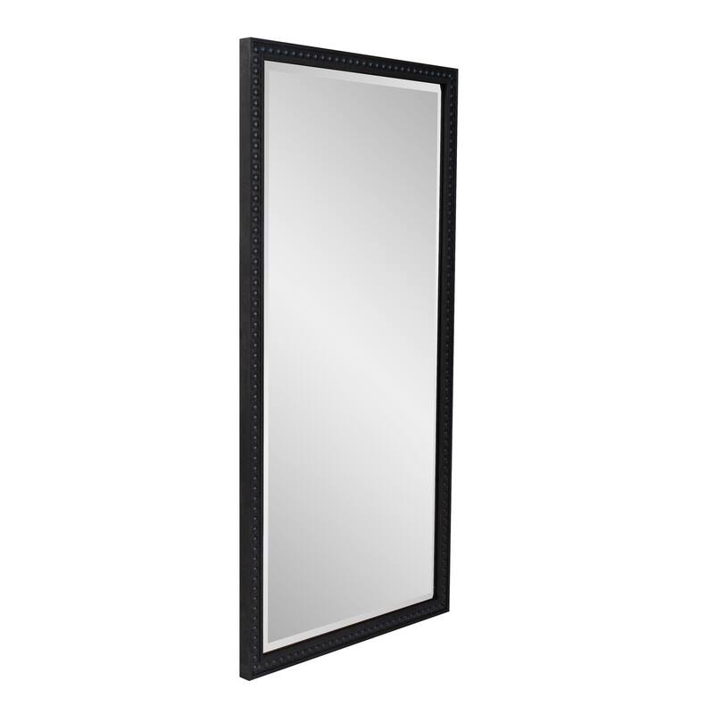 Beaded Dressing Mirror - Black - 54H x 30W x 4D