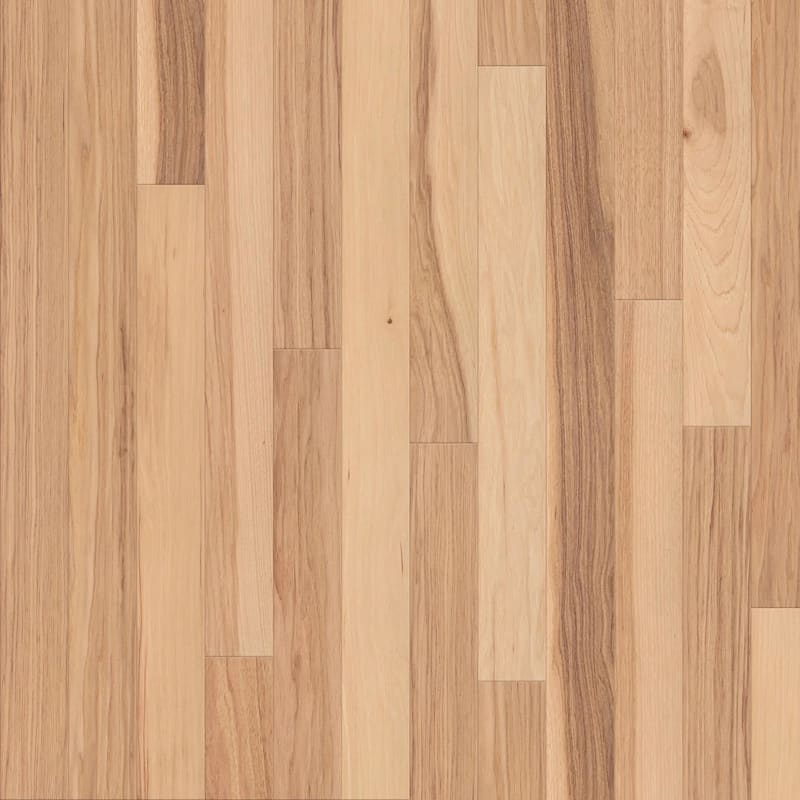 Shaw SW777 The Gallery 3" Wide Smooth Engineered Hickory Hardwood - Natural Hickory