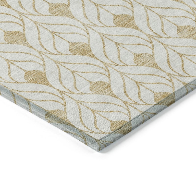 Machine Washable Indoor/ Outdoor Chantille Contempoary Geo Rug