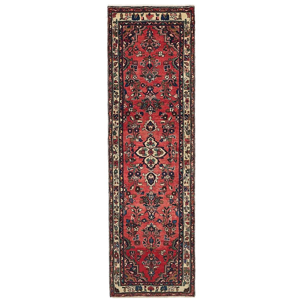 ECARPETGALLERY Hand-knotted Andelz Red Wool Rug - 2'10 x 10'0