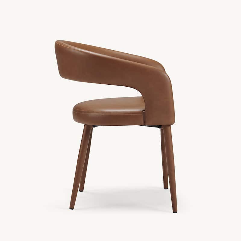 Modern Fort PU Leather Upholstered Dining Chair (Set of 6)