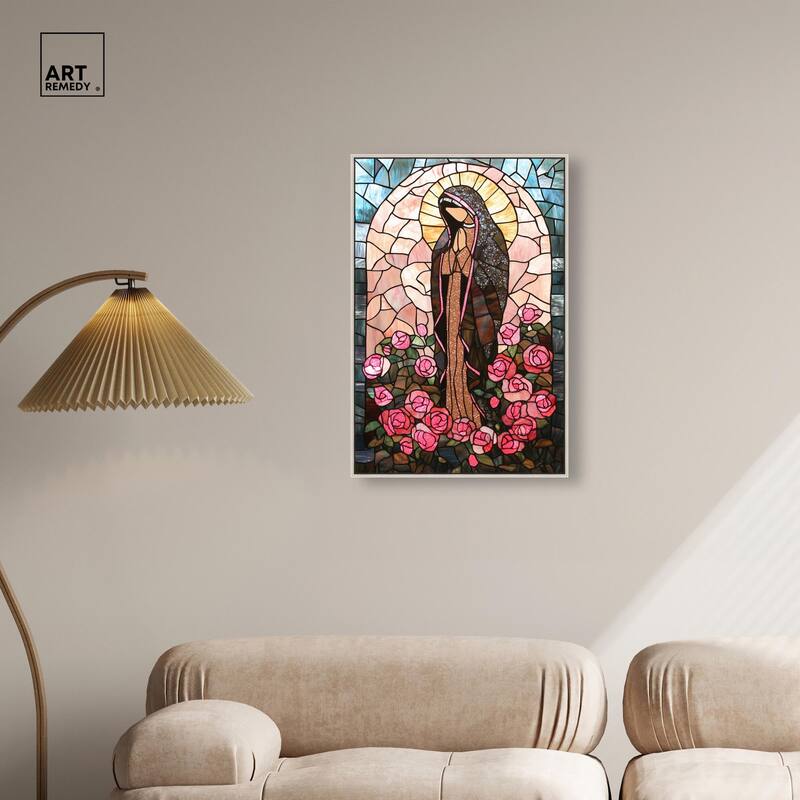 Glass Rosarium Guardian Canvas by Art Remedy