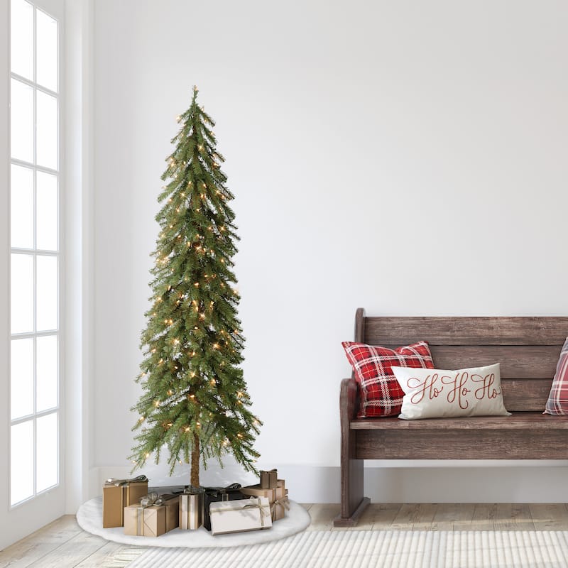 Puleo International Pre-Lit 6' Alpine Artificial Christmas Tree