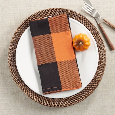 Table Napkins With Buffalo Plaid Design (Set of 4)