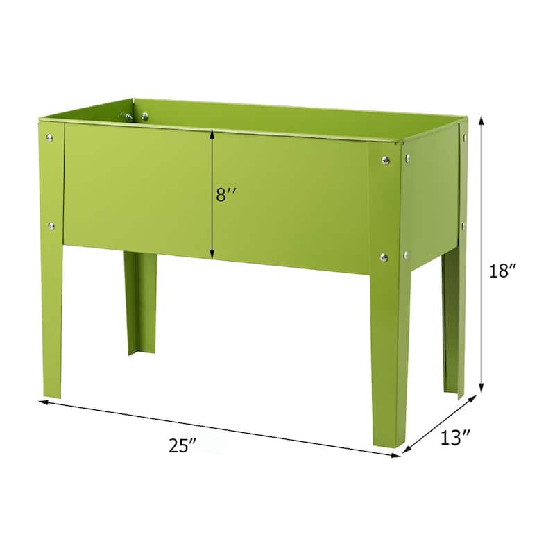 Raised Garden Bed Elevated Planter Metal Plant Box