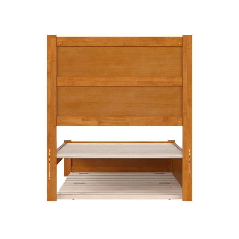 Aveline Wood Platform Bed with Matching Footboard & Trundle