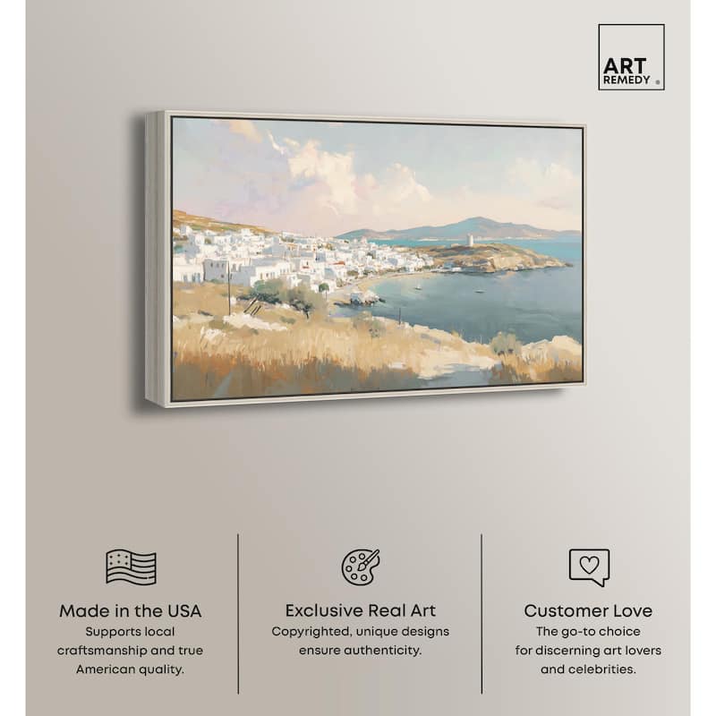 Sunrise Greece Canvas by Art Remedy