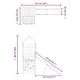 preview thumbnail 19 of 17, vidaXL Outdoor Playset Outdoor Backyard Playground Equipment for Kids Age 3-8 - 100" x 44.9" x 98"