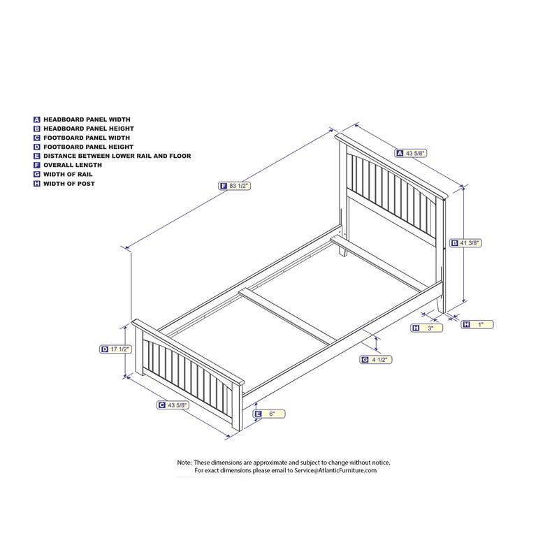 Queen Bed Frame Victorian Style White - Cottage Bed with Footboard - Durable Bedroom Furniture