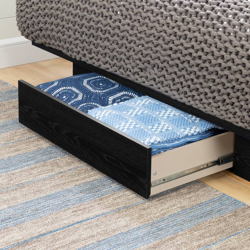 South Shore Kanagane 1-Drawer Platform Bed, Soft Elm