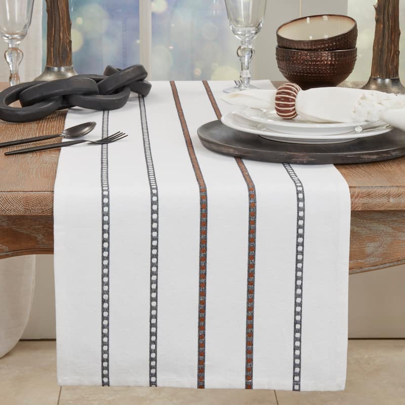 Refined Stripe Table Runner - 16"x72"