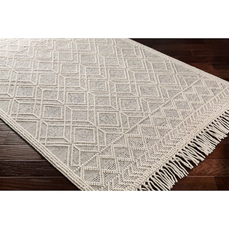 Livabliss Gertrude Handmade Cottage Geometric Wool Area Rug