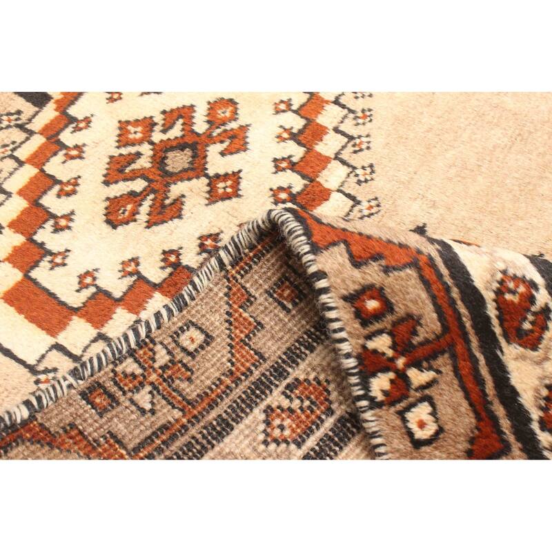 ECARPETGALLERY Hand-knotted Melis Vintage Beige Wool Rug - 2'11 x 5'11