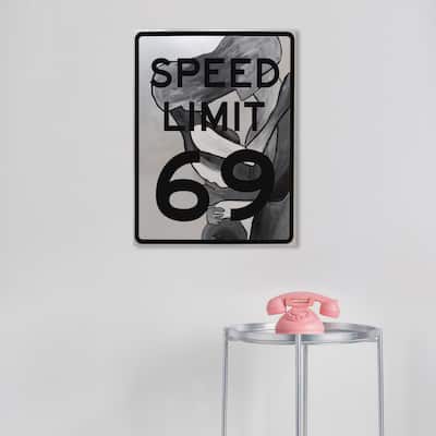 Wynwood Studio JJ Hammond - Speed Limit 69 II Modern & Contemporary Wall Art Canvas Print
