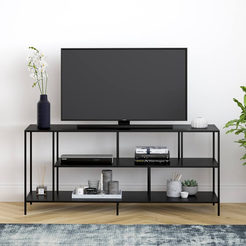 Winthrop Rectangular TV Stand with Metal Shelves for TV's up to 60"