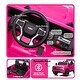 preview thumbnail 13 of 15, Licensed 24V Chevrolet Silverado HD Ride-On Truck, 4WD Motors, Bluetooth, and Safety Belts Pink
