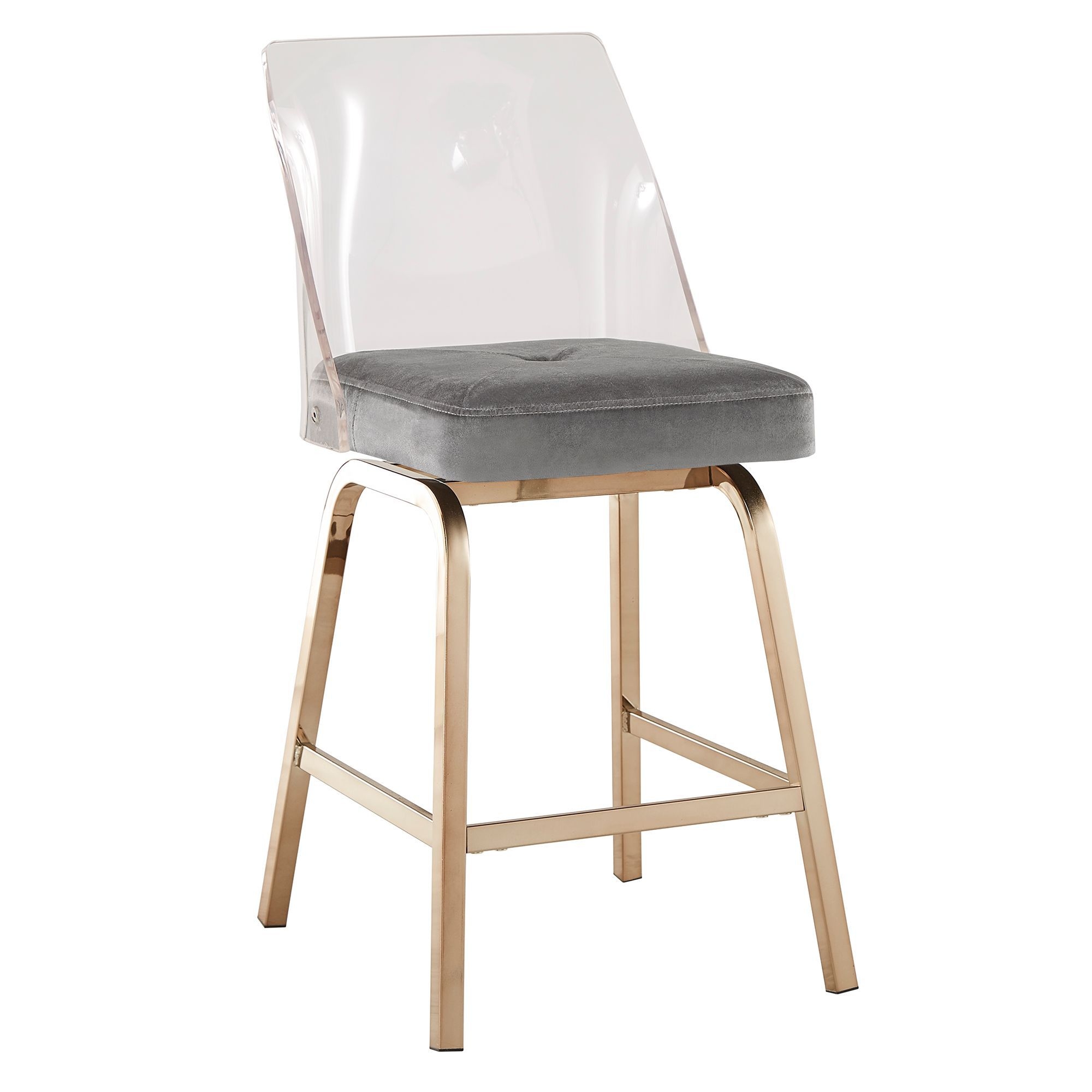 Lennox Velvet Counter Height Stools (Set of 2) by iNSPIRE Q Bold ...