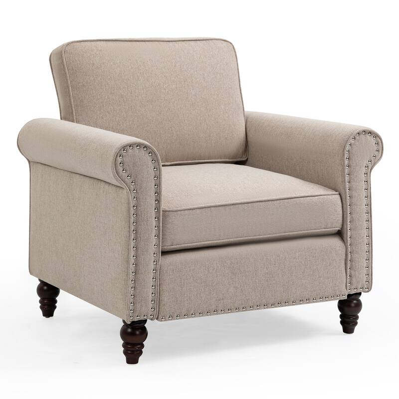 Upholstered Accent Chair, Single Sofa